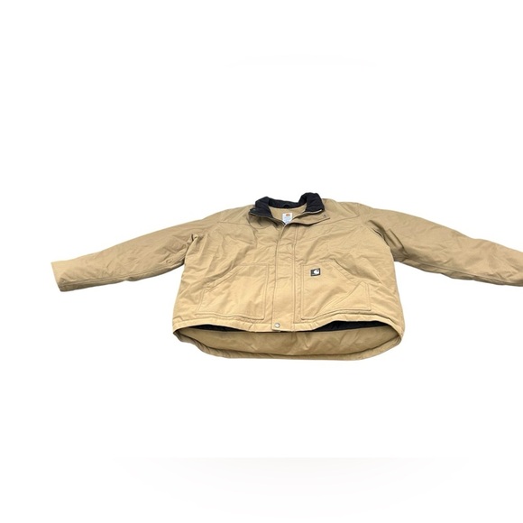 Carhartt Men's Puffer Hoodless Active Jacket Sz XL– Tan Brown – Workwear